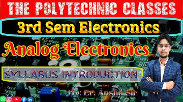 Analog Electronics ::: 3rd Semester :::  Syllabus Analysis :: Electronics Engg