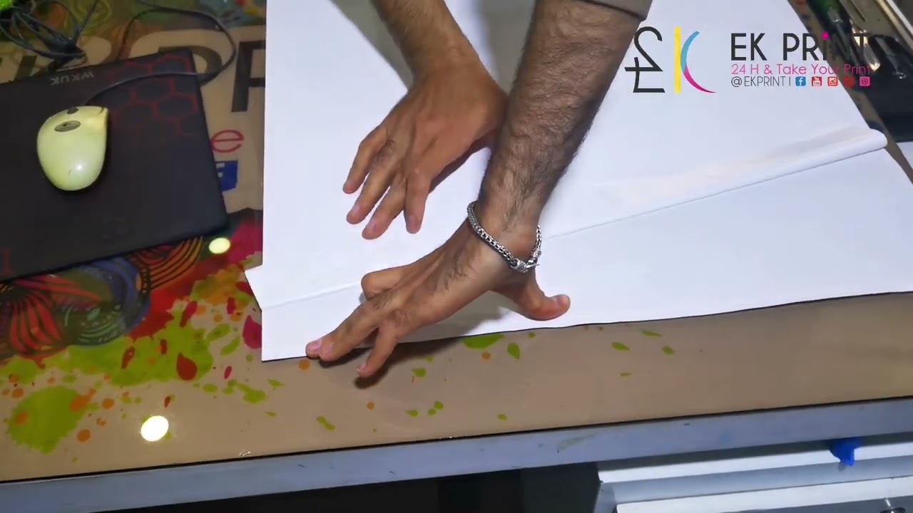 Impression Vinyl Adhésif Transparent Mirror Pour Plaque En Plexiglass Haute Qualité EK PRINT