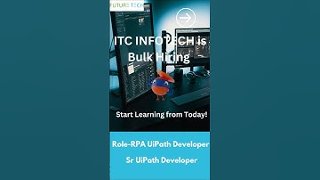ITC Infotech is hiring RPA Developer for Pune Location | FutureTech Era