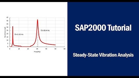 SAP2000 tutorial for the steady state vibration analysis of a cantilever beam