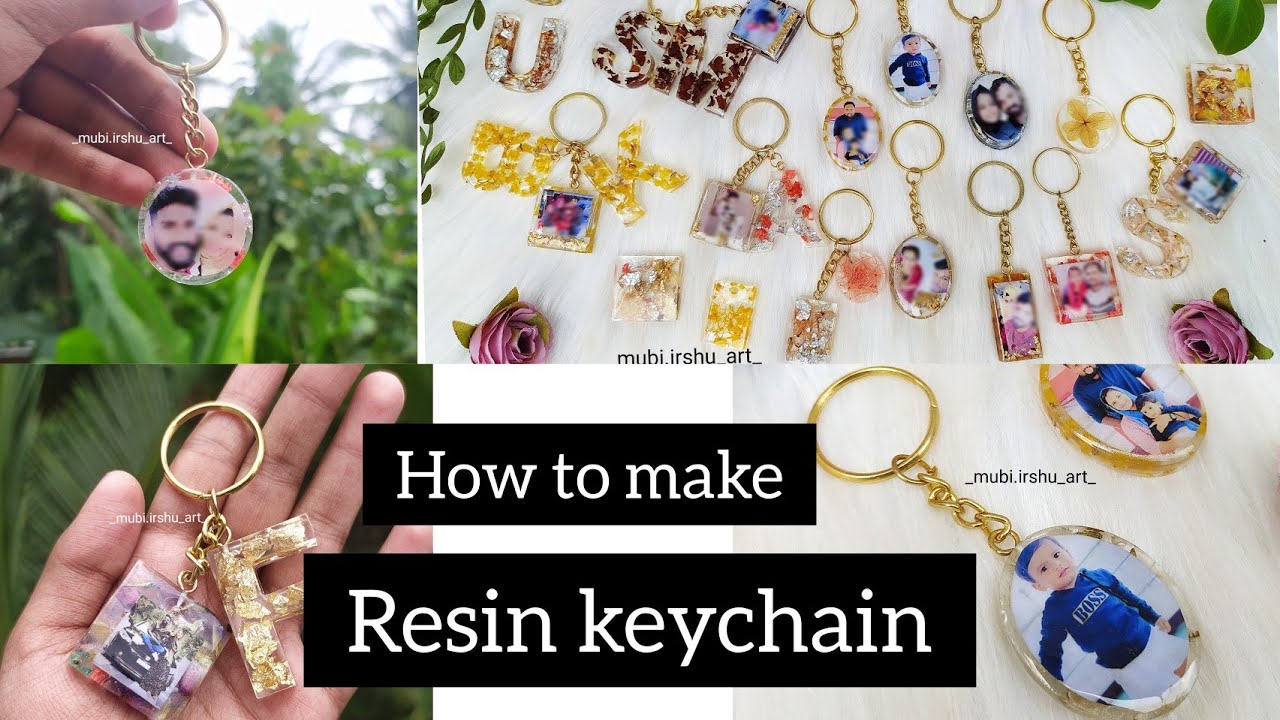 How to make Resin photo keychain / Resin craft / step by step