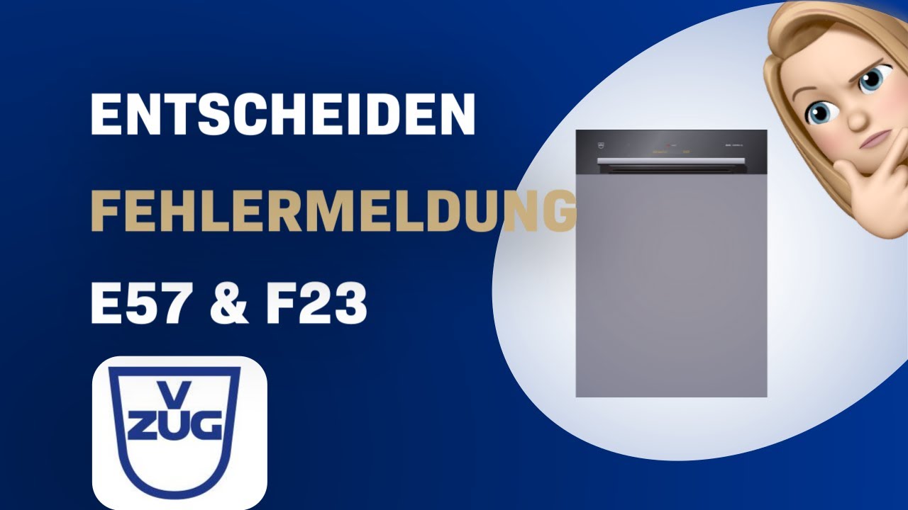 V Zug Adora S Fehlermeldung A9 Waschmaschine www.youtube.com