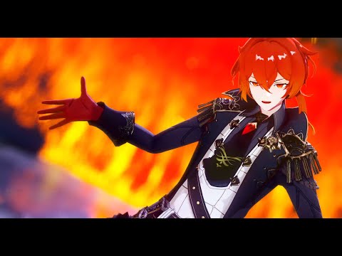 【4K/Genshin Impact MMD/60FPS】「悪魔の踊り方 」◆ Diluc