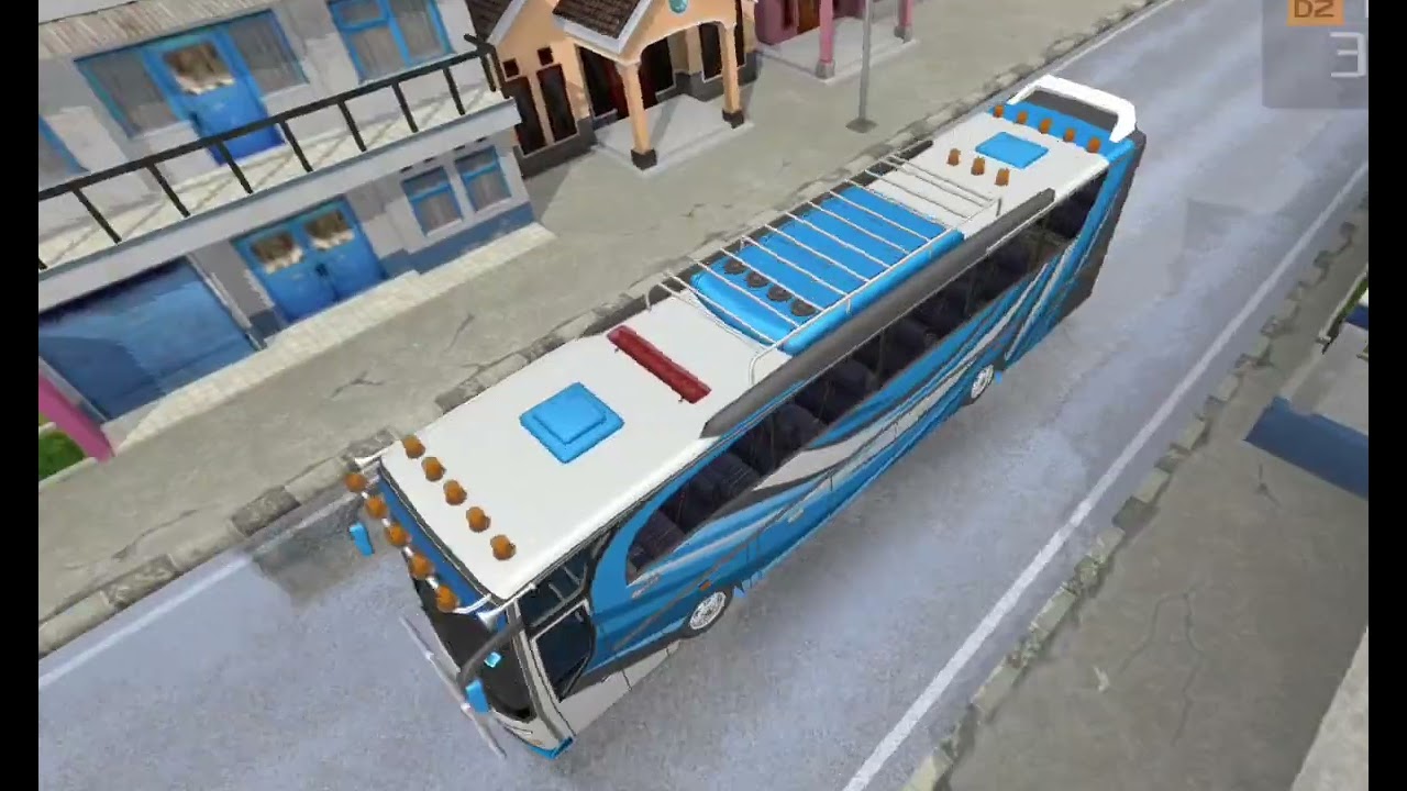 Bus simulator Indonesia part 1 💙🚌. Blue bus 