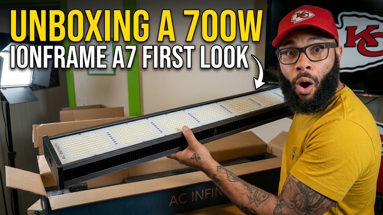 Massive 700W grow light unboxing | AC Infinity Ion Frame A7 first look ...