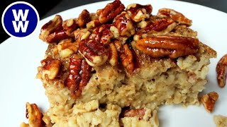 EASY Skinny Pecan Pie Baked Oatmeal🥧Holiday WW Breakfast Meal Prep/Weight Watchers Breakfast Recipe🍁