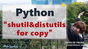 [PYTHON-177] 파일, 디렉터리 복사 | shutil, distutils module