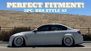 Stance is back? BAGGED M3 gets custom built 3pc. BBS Style 42s! Bmw Style 42 Wheels