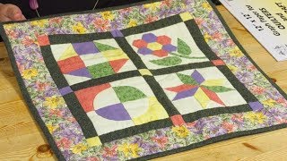 Small 4-block sampler quilt pieced by hand with Paula Doyle-Part 1 (Taster Video)