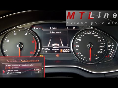 Audi Q5 B9, MY2017 – Audi Active Lane Assist activation - vključitev Audi Active Lane Assist sistema