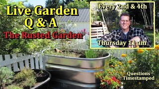 What To Direct Seed In Your Vegetable Garden For June & July (garden Live Questions & Answers E-79)