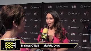 Melissa O'Neil at PaleyFest for "The Rookie"