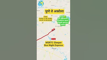 MSRTC Night Express Bus Pune to Akola via Khamgaon #msrtc #msrtcbus