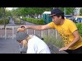 Putting Hot Dogs on People's Heads Prank!
