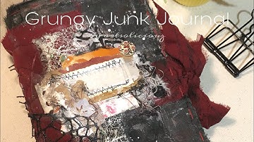 GRUNGY SOFT COVER JUNK JOURNAL FLIPTHROUGH - @artsoliciouz