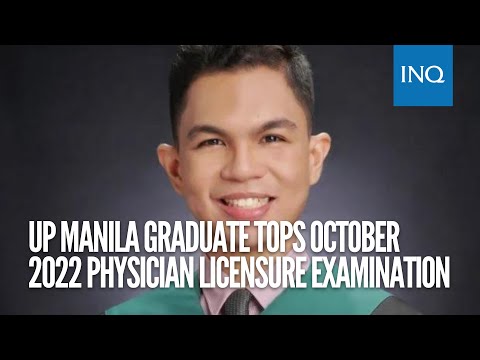 UP Manila graduate tops October 2022 Physician Licensure Examination