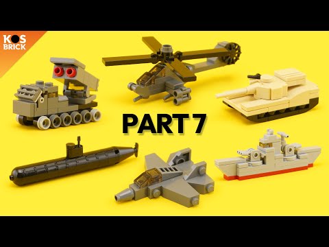 Lego Military Mini Vehicles - Part 7 (Tutorial) 