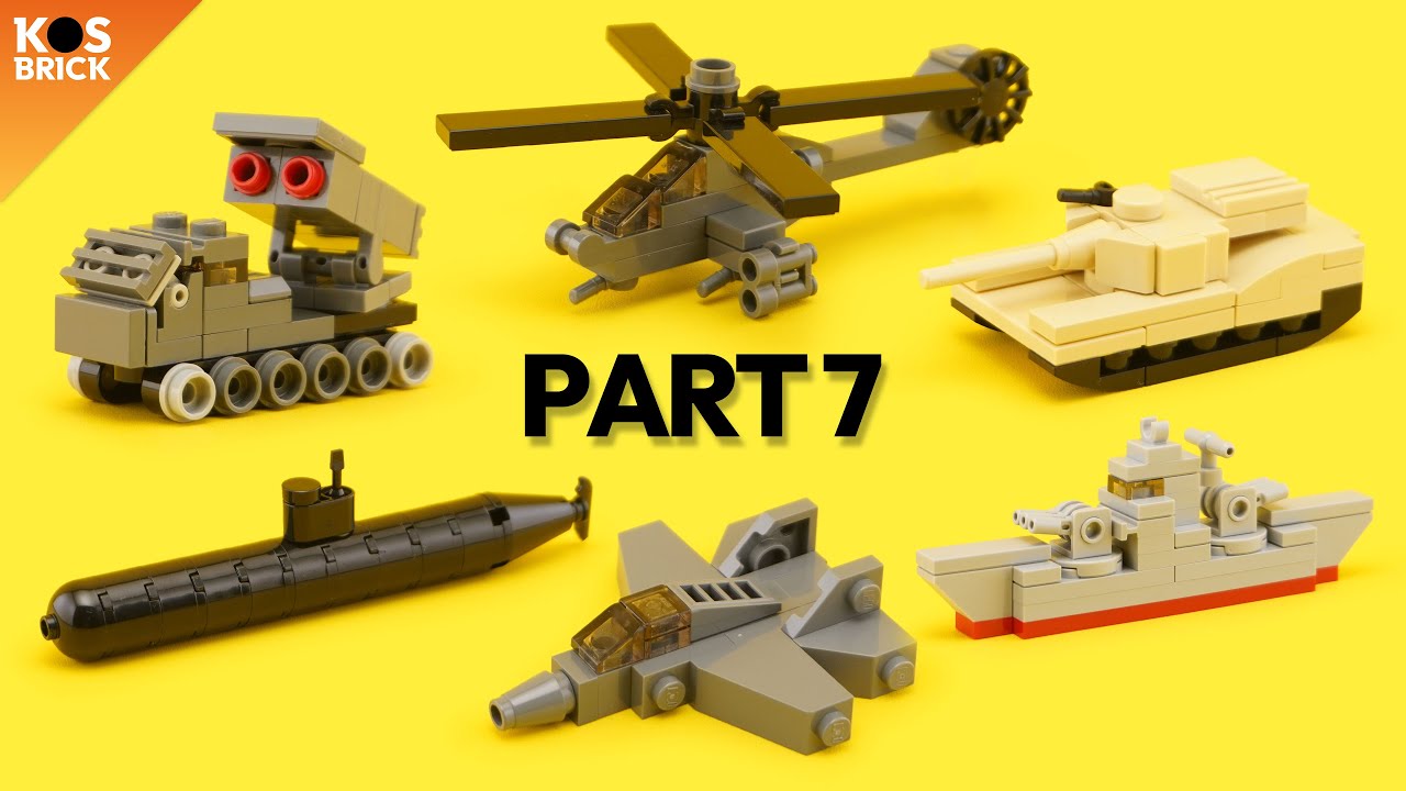 Lego Military Mini Vehicles - Part 7 (Tutorial) 