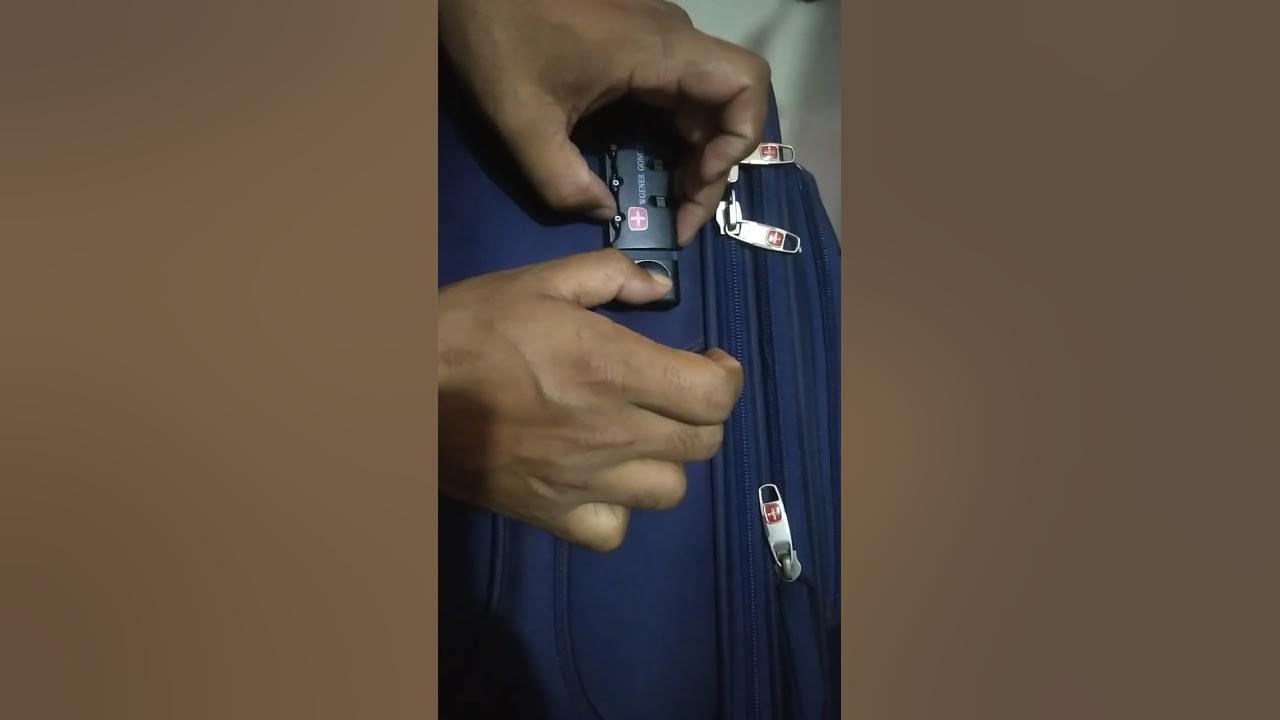 How to set up locking system on your luggage luggage lock set up YouTube