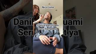 Danila Potong Rambut Suami