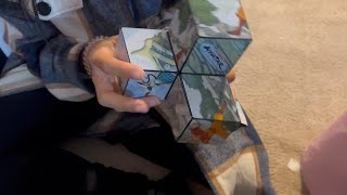 My sister tried using my Shashibo Avatar fidget cube Shashibo