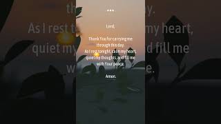 Let go of today’s worries and rest in God’s peace tonight. 🙏 #prayer #faith #amen