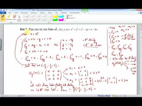 Video Bài tập cực trị không điều kiện (tự do) của hàm số... - youtube