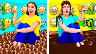 1000 Mystery Buttons Challenge Only 1 Lets You Escape | Funny Food Situations by Fun Challenge