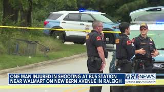 One man injured in shooting at bus stop near Walmart on New Bern Avenue in Raleigh
