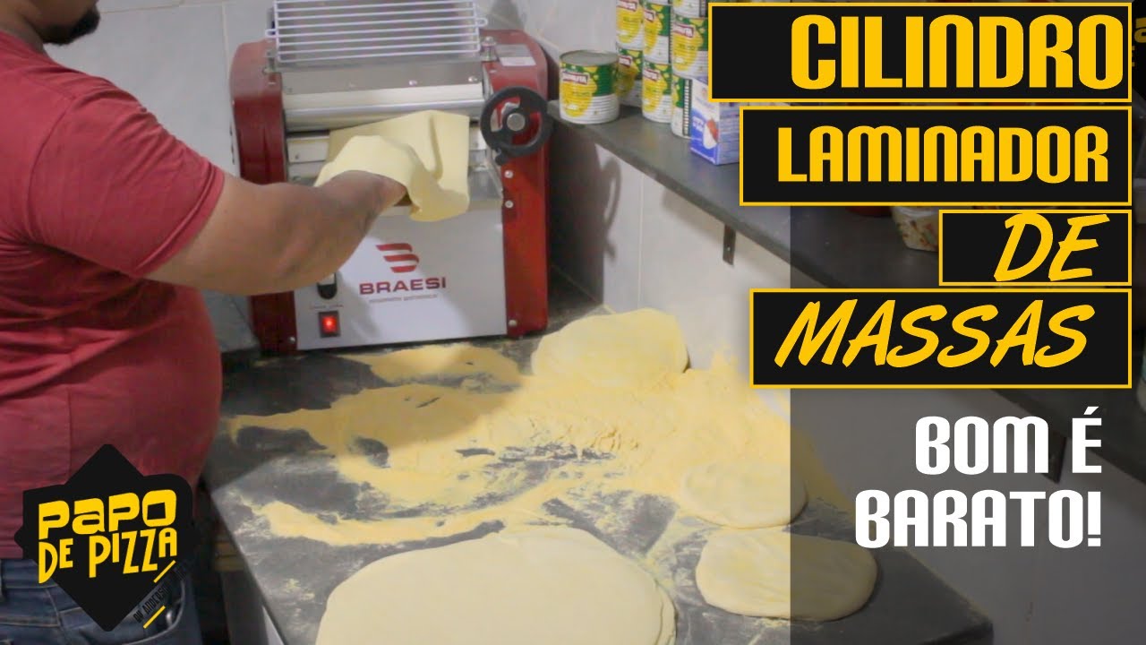 Cilindro Laminador de Massas | Salgado, Pastel e Pizza | Cilindro Braesi Cb 30