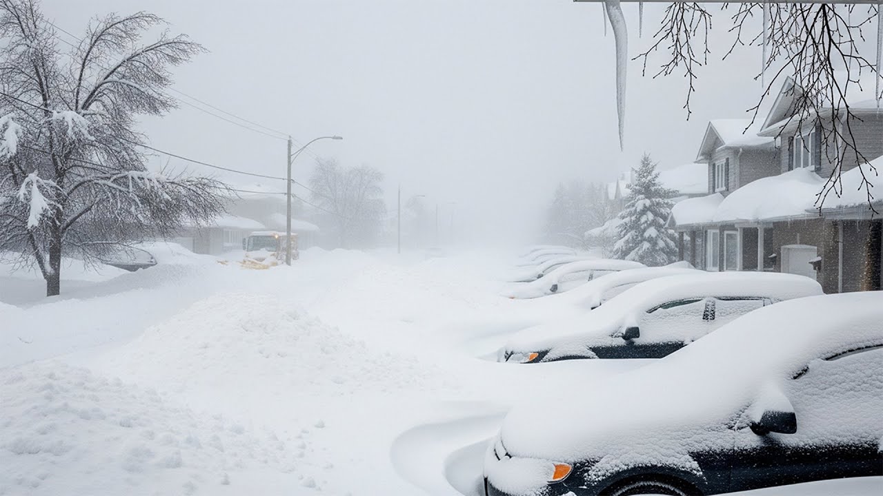 Canada Paralyzed! Massive Snowstorm Buried Homes & Cars in Ontario ...