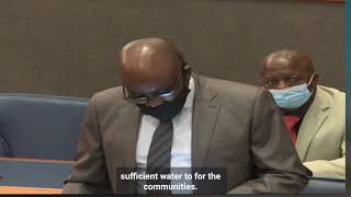 20201102 Contribution to Provision of Portable Water Report in National Council