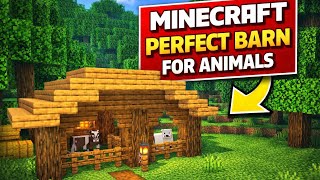 Easy Minecraft Animal Barn Tutorial