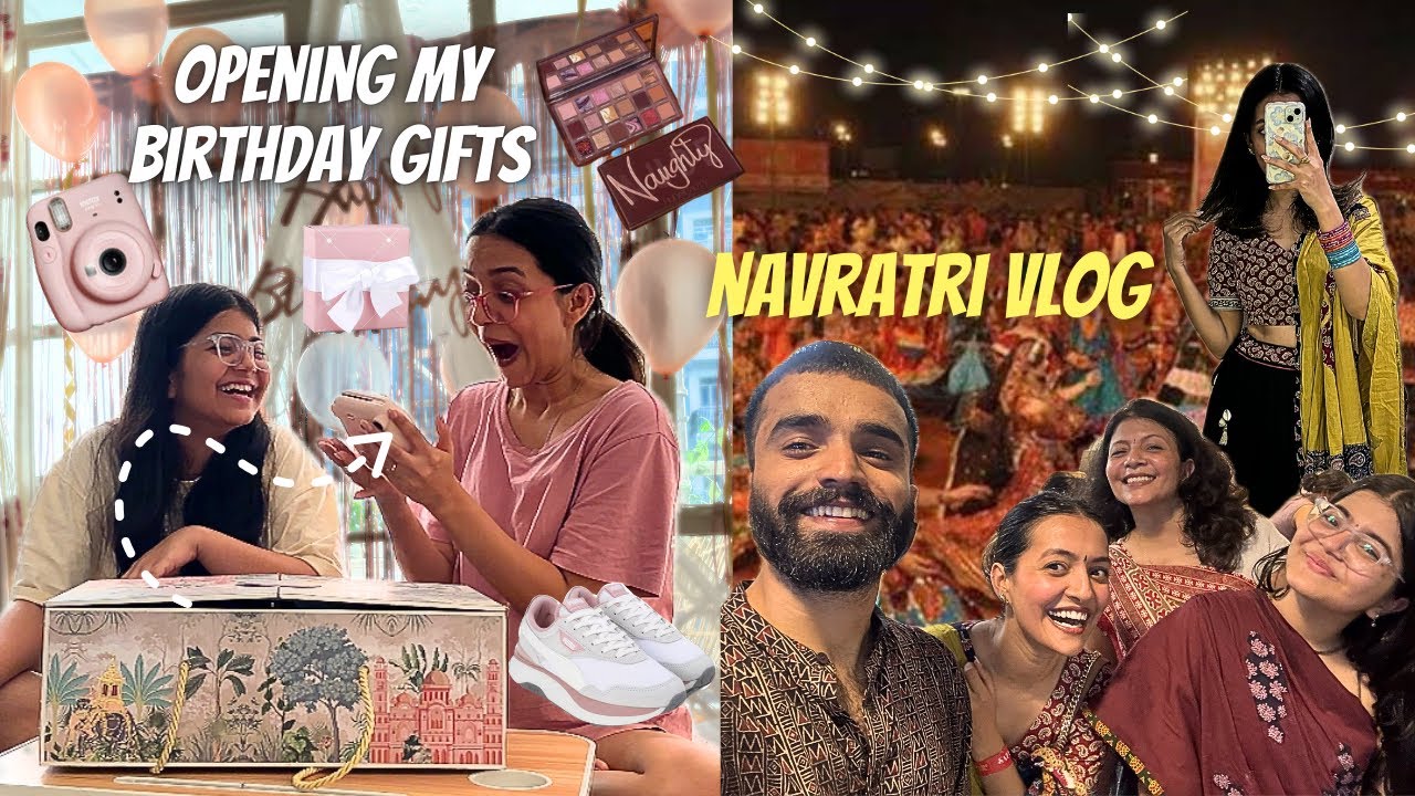 Opening my birthday gifts😍🌸✨❤️🫰🏻Navratri vlog😍🌷Mumbai event vlog✨❤️||Yashasvi Rajpoot||