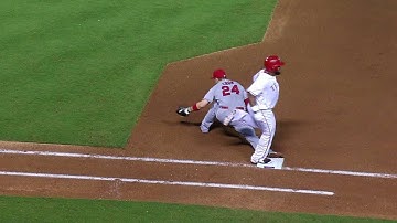 LAA@TEX: Giavotella, Aybar turn two in the 4th