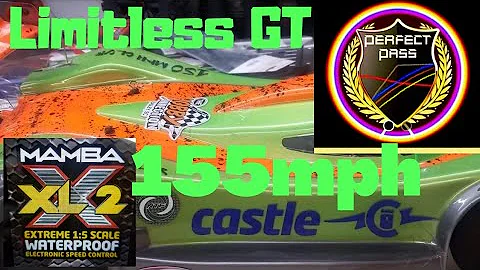 Arrma Limitless Toyota Gt speed run,   Testing PERFECT PASS,  155mph