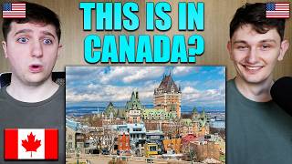 Americans React to Quebec, Canada!