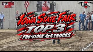 Full Outlaw Truck and Tractor Pull: Iowa State Fair 2026 Top 3 in the Pro-Stock 4x4 Truck Class Update