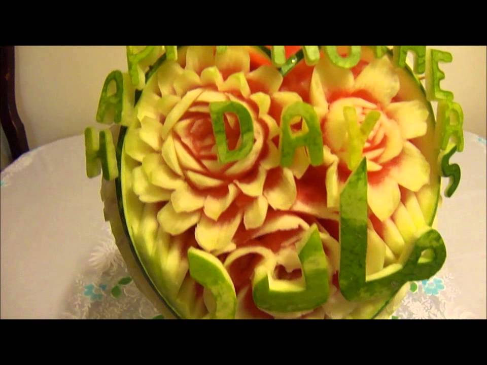 Mother's Day Fruit Carving YouTube