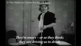Kol Nidre (1939) Restored by NCJF -- Clip: Yetta Zwerling sings Oy, the Menfolk