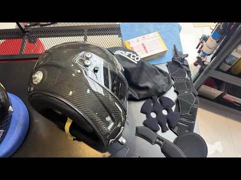 ส่งงาน‼️”Fitting+” Sparco Carbon Helmet หมวกรถยนต์ ทำได้เหมือนหมวกมอไซส์และจบเลี่ยมได้เหมือนกันครับ🤩