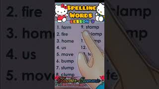 SPELLING WORDS LESSON 9