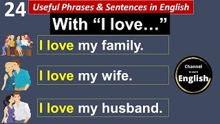 The verb to love in English | Learn verbs in context.