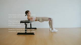 BANDED HIP THRUSTS (3 sec pause at top)