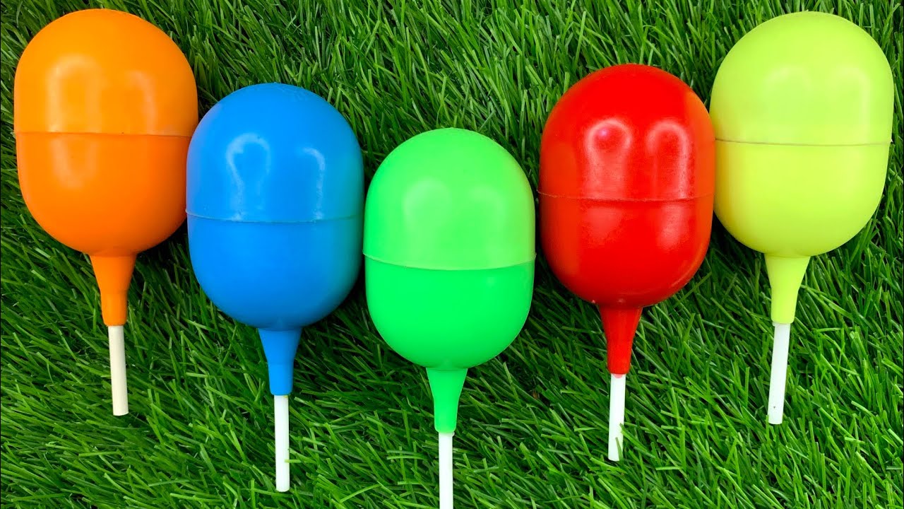 🍭Learn Colors with Lollipops and Sweets | Bright ASMR Yummy Rainbow Lollipops ASMR|Part|728