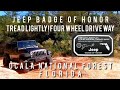 Tread lightly four wheel drive way  ocala national forest  jeep badge of honor trail  jeep jk