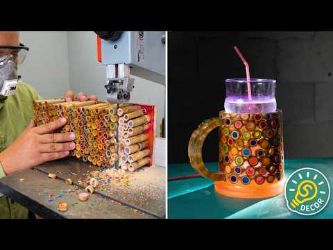 Turning Bamboo, Pencils & Paper Into Stunning DIY Crafts by 5-Minute DECOR! 😍