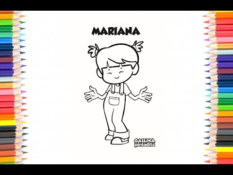 Colorindo o desenho da Mariana (Galinha Pintadinha)-Coloriando - YouTube
