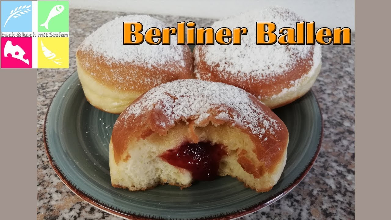 Einfaches Rezept für Berliner Ballen - YouTube