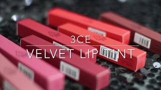 3Ce Velvet Lip Tint Lengrinstory Swatches Reviews